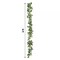 6 feet Green Silk Rose LEAVES Artificial Vine Greenery Garland Party Decorations